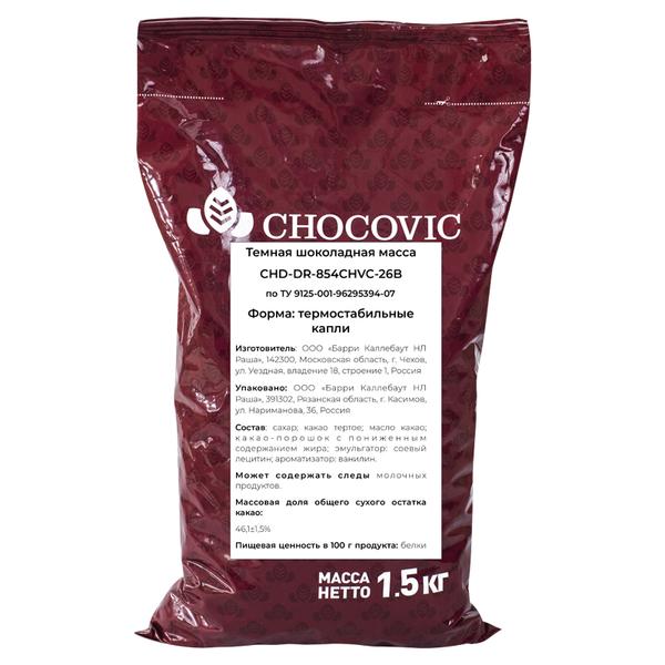 Шоколад темный термостабильный Chocovic Dolores в каллетах (33%) 1,5 кг