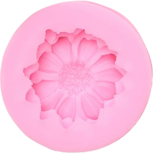 Молд 5 х 4 х 1,4 см Цветок, цвет розовый