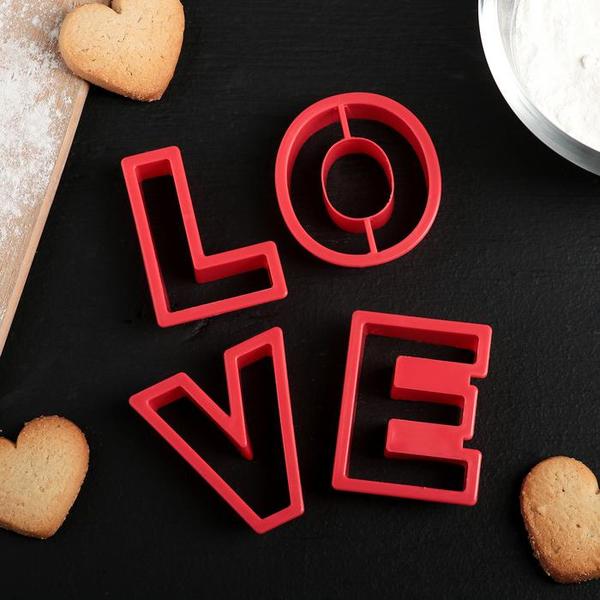 Набор форм для печенья Любовь