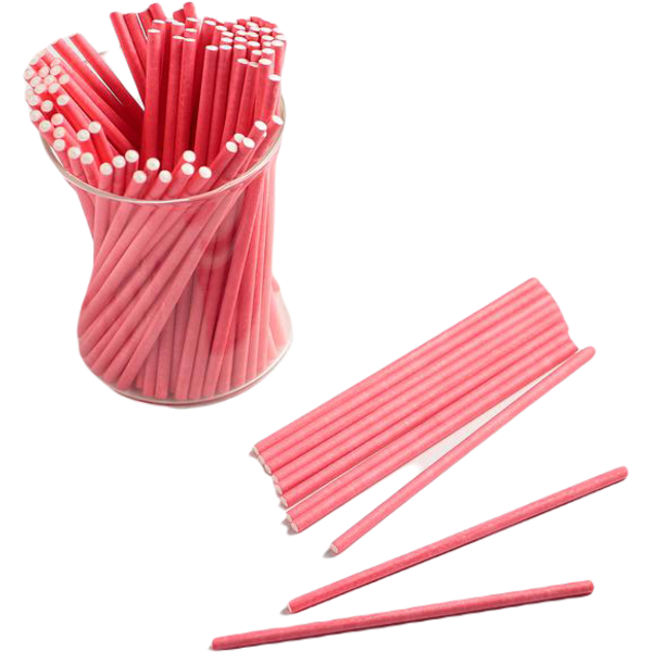 Палочки для кейкпопсов Розовые 100 шт, 10 × 0,2 см