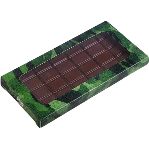 Коробка для шоколада 23 с окном, 17,3 × 8,8 × 1,5 см