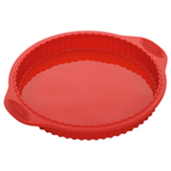 Форма круглая для пирога/пиццы, силиконовая, 32x28x3,3 см, NADOBA, серия MÍLA