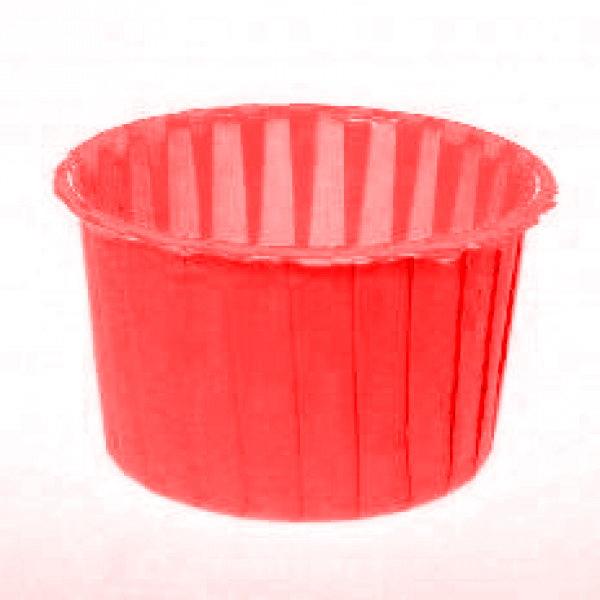 Форма для кексов с бортиком, красные 50 х 40 мм, 100 шт, forGenika