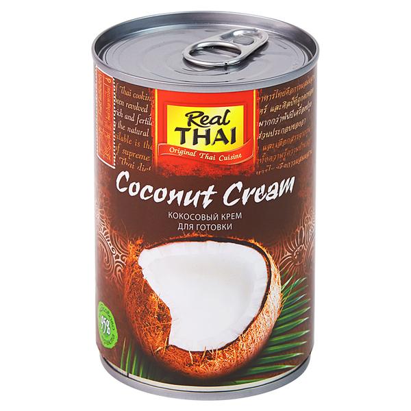 Кокосовые сливки REAL THAI 95 жирность 20-22 %, 400 мл
