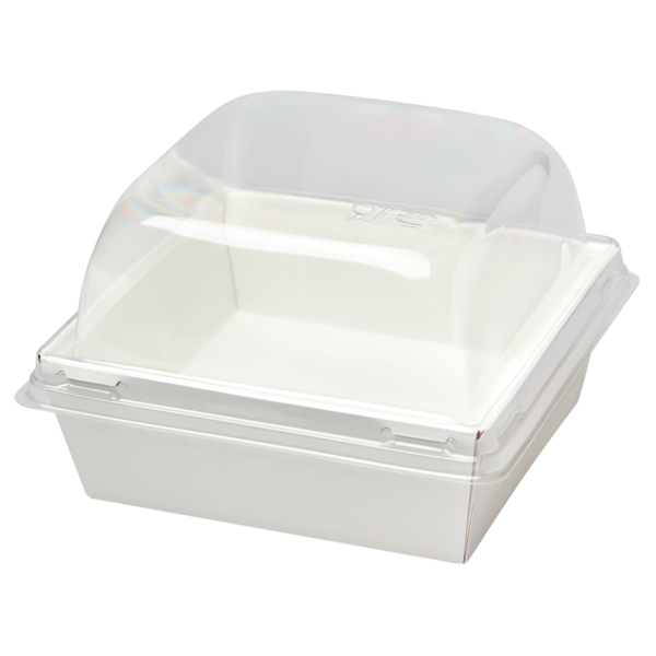 Коробка универсальная белая с купольной крышкой 112 х 112 х 95 мм