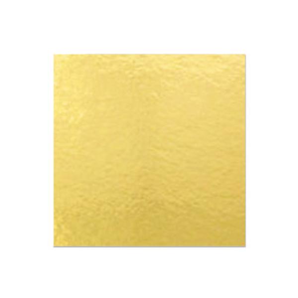 Подложка золото, квадратная, 15 x 15 см, 0.8 мм, 100 шт