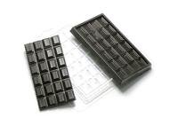Форма для шоколада Плитка двусторонняя 25 / 45, размер ячейки: 50 x 100 x 10 мм