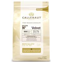 Шоколад белый Callebaut VELVET (32% какао) 2,5 кг в фирменной упаковке