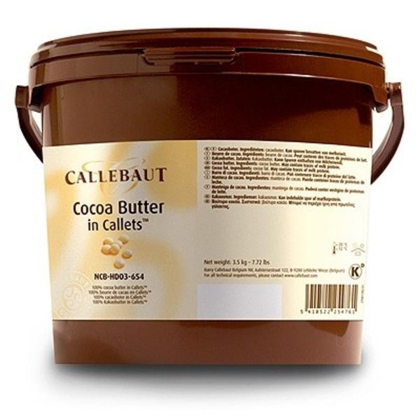 Какао масло в каллетах 3 кг, Callebaut