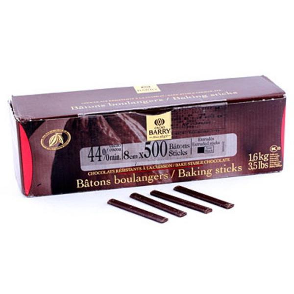 Шоколадные палочки термостабильные 8 см, 500 шт Cacao Barry 1,6 кг