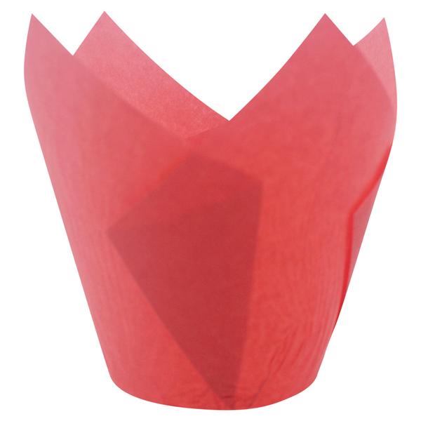 Форма для Маффина Тюльпан красная 5 х 8 см, 100 штук