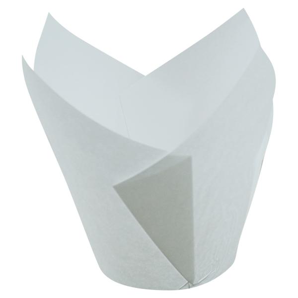 Форма для Маффина Тюльпан белая 5 х 8 см, 100 штук