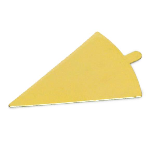 Подложка золотая с держателем треугольная 12 х 9 см, 0,8 мм, 100 шт, forGenika