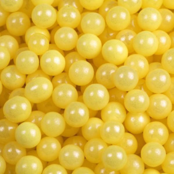 Посыпка шарики желтые 8 мм, 100 г