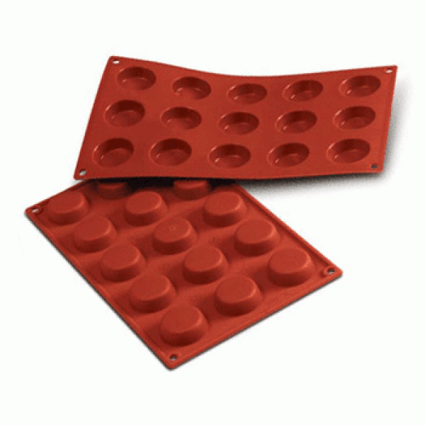 Силиконовая форма Маленькие диски для торта 24 ячейки, 35 х 5 мм