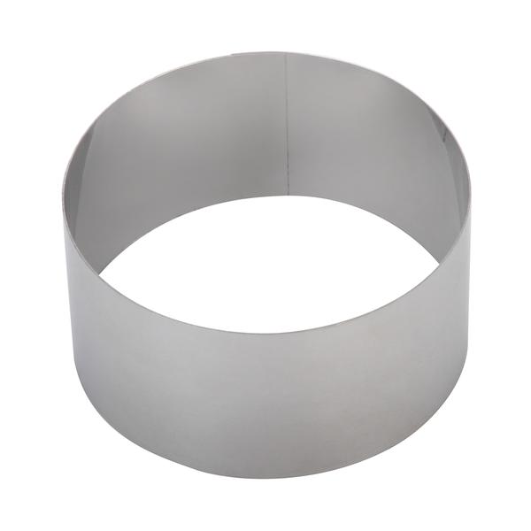 Форма для выпечки Кольцо высокое диаметр 16 см, высота 10 см, нержавеющая сталь