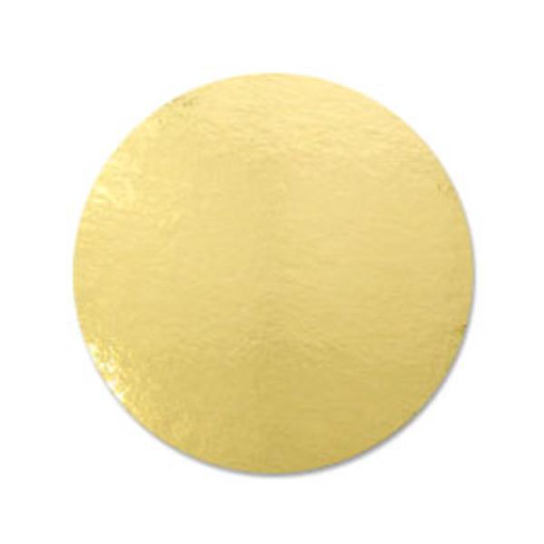 Подложка круглая золото диаметр 9 см, 0.8 мм, 100 шт