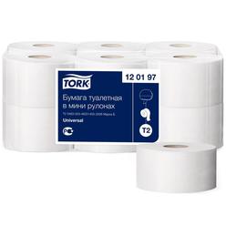 Бумага туалетная TORK T2 Universal 1 слойная, 200 м, белая