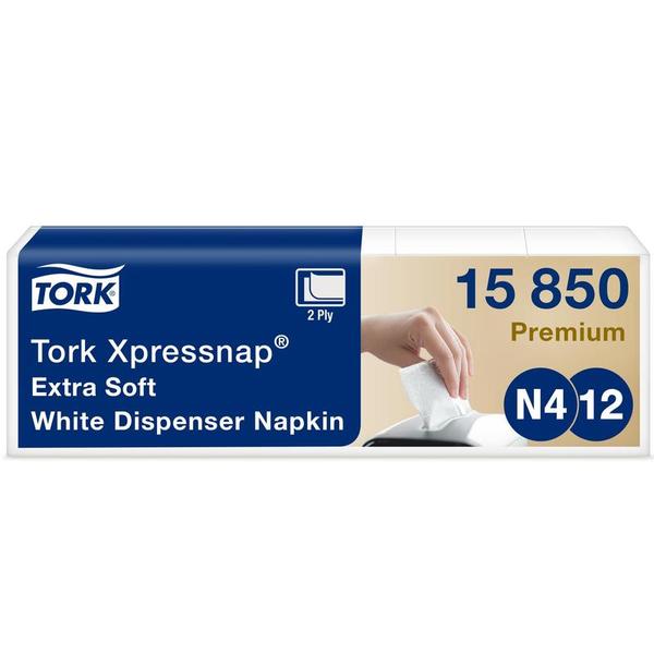 Салфетки TORK N4 Premium 2 слойная, 200 л, диспенсерные белые