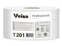 Бумага туалетная VEIRO 1 слойная, 200 м, Comfort, белая
