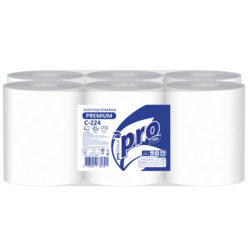 Бумажные полотенца PROtissue 2 слойные, 150 м, целлюлоза, с перфорацией