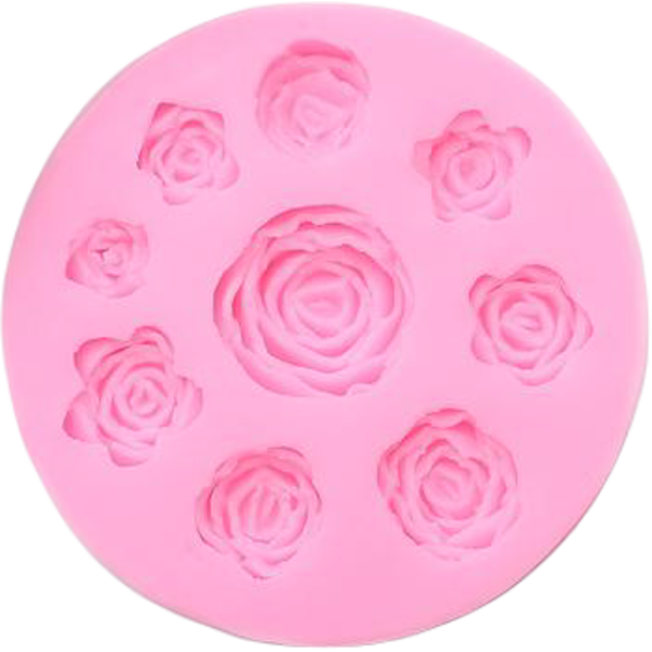 Молд силиконовый 9,5 см Круговорот роз