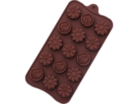Силиконовая форма для шоколада 22 х 11 см, цветочное ассорти