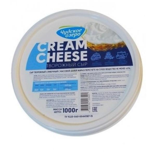 Сыр творожный Чудское озеро 60%, 1 кг