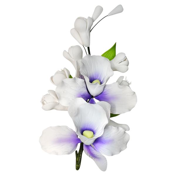 Цветы из мастики букет орхидей, 18 см