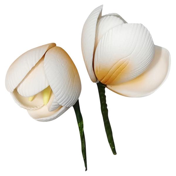 Цветы из мастики Тюльпан чайный 4,5 см, 2 штуки