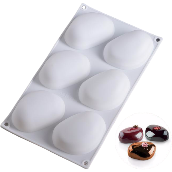 Форма для муссовых тортов Zen 6 ячеек, 30 х 18 х 3 см