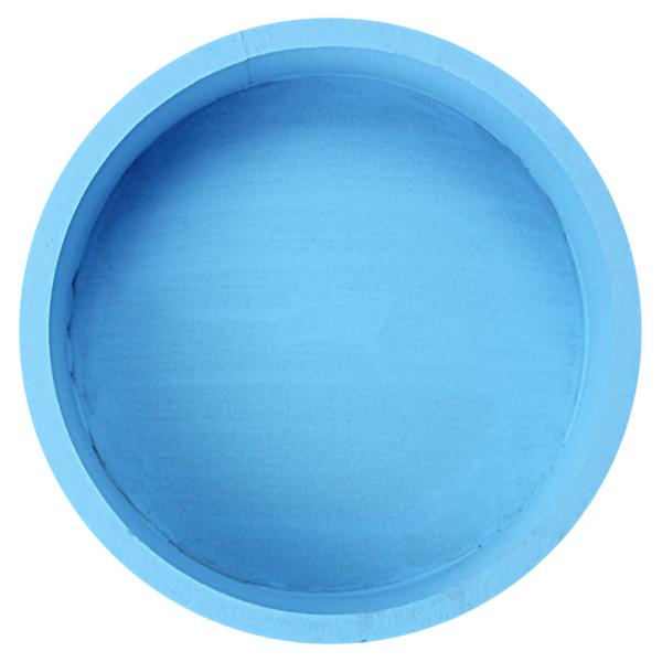 Пенобокс Круг цвет голубой, 30 х 5 см