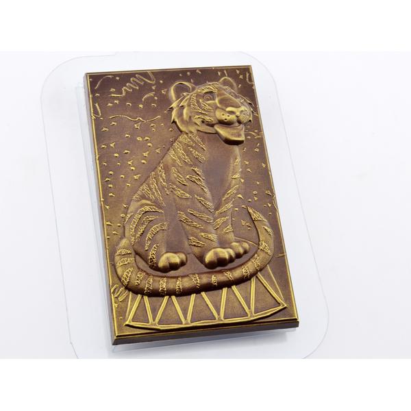 Форма для шоколада Плитка Тигр Цирковой, размер ячейки: 100 x 160 x 5 мм