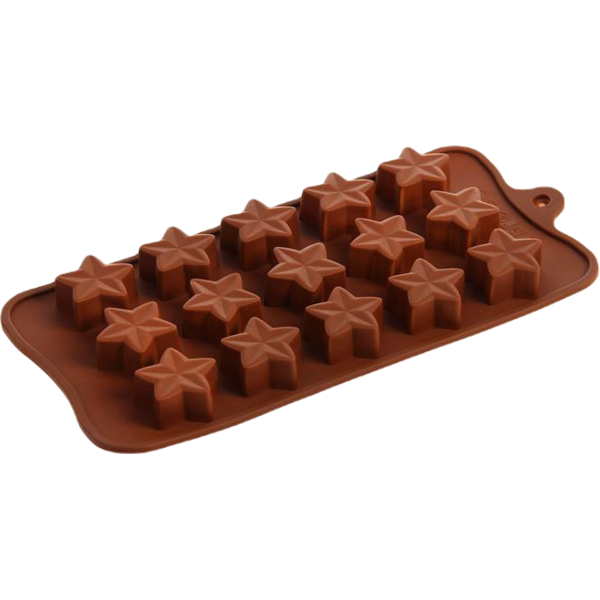 Силиконовая форма для шоколада Звездочет 15 ячеек 20 х 10 х 1,5 см