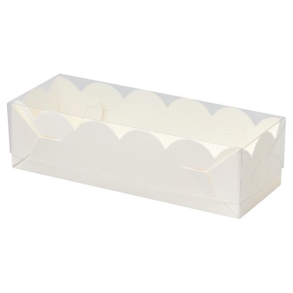 Коробка для пирожных Macaron, 150 x 50 x 40, белая