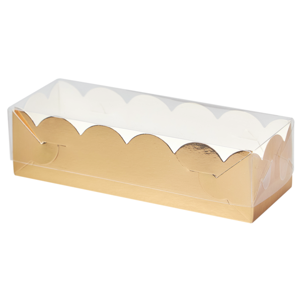 Коробка для пирожных  Macaron, 150 x 50 x 40, золотая