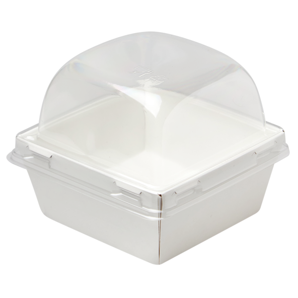Коробка универсальная белая с купольной крышкой 85 х 85 х 95 мм