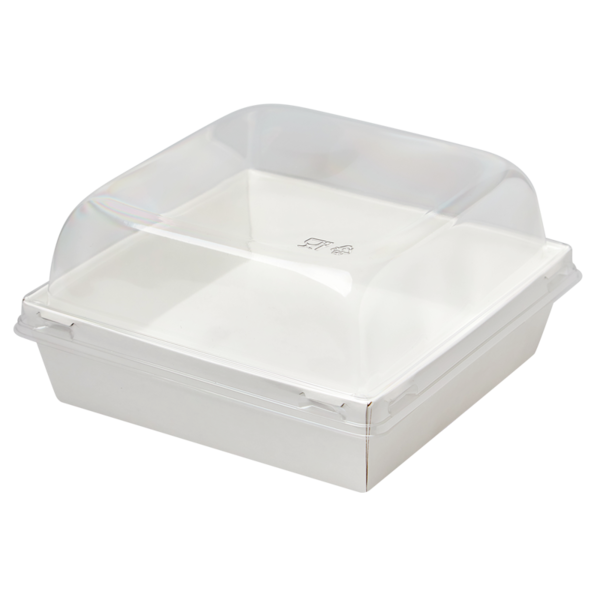 Коробка универсальная белая с купольной крышкой 145 х 145 х 85 мм