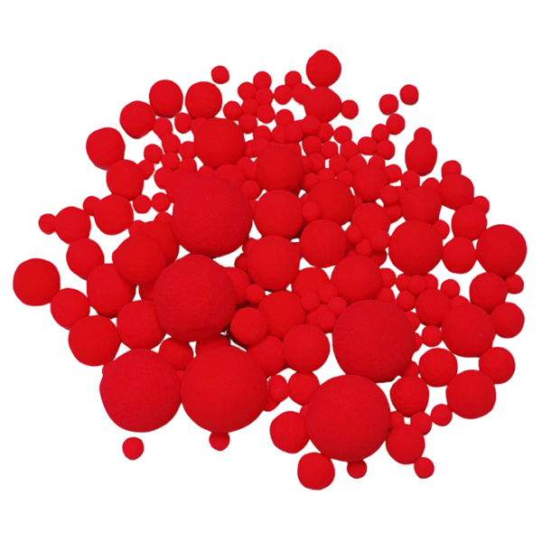 Сахарные шарики неоновые Красный, 100 г