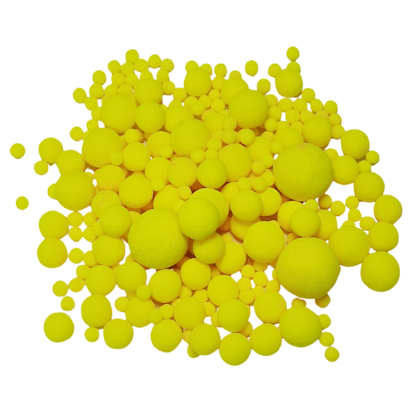 Сахарные шарики неоновые Желтый, 100 г