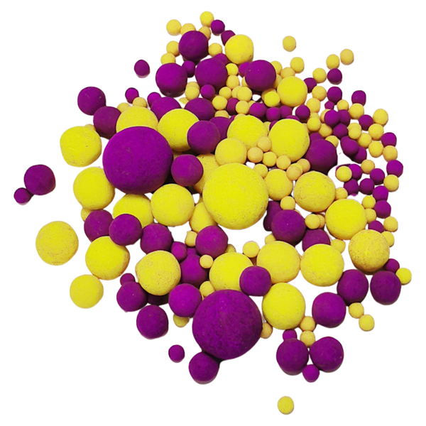 Сахарные шарики Желто-фиолетовый MIX, 100 г