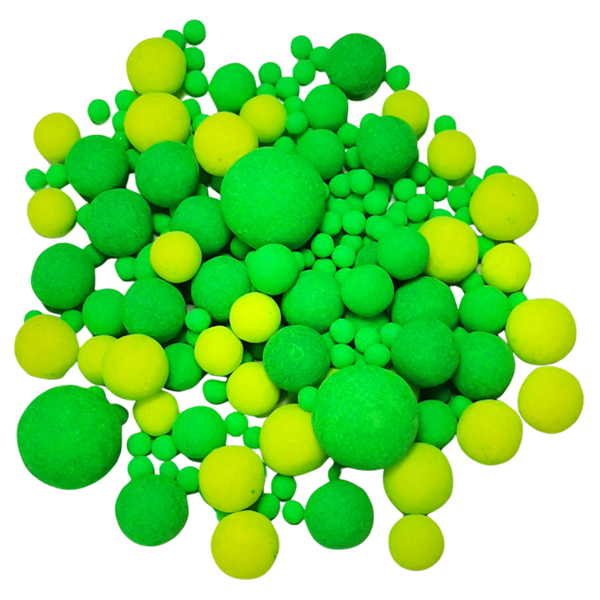Сахарные шарики Желто-зеленый MIX, 100 г