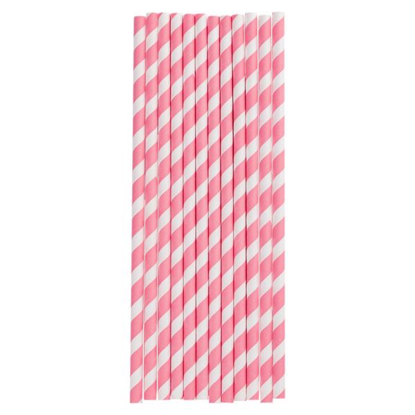 Трубочки бумажные для безе, коктейлей и десертов Розовые, 6 мм, 50 шт
