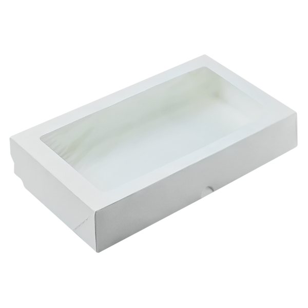 Коробка универсальная с окном 260 x 150 x 40 мм, белая