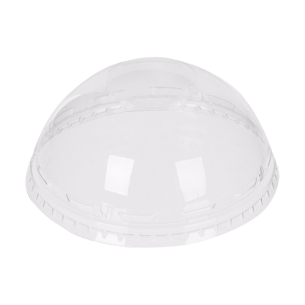 Крышка для стакана ПЭТ, купольная без отверстия D=95 мм