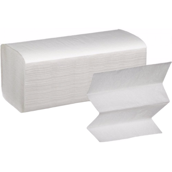 Полотенце бумажное (аналог TORK) Z сложение, белое, 1 слойная, 200 шт