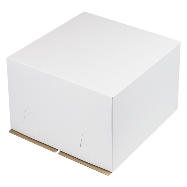 Коробка для торта картонная 280 х 280 х 180 мм, белая, I Love Bake
