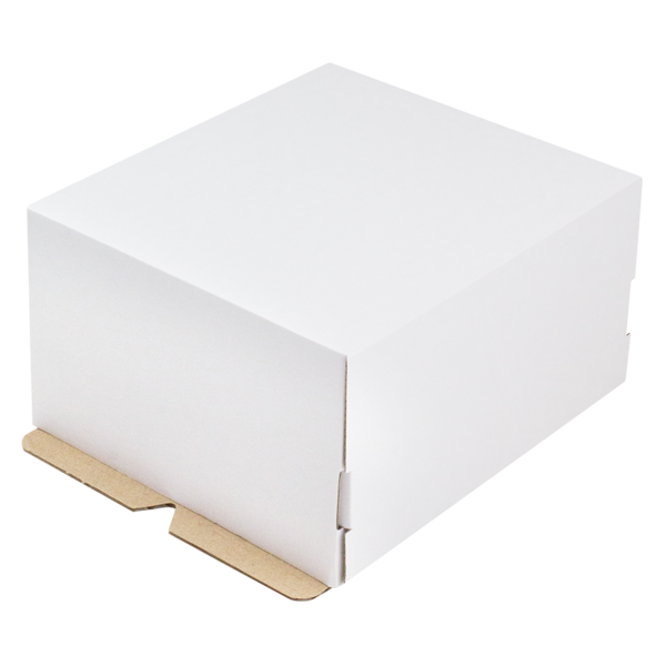 Коробка для торта усиленная 215 х 190 х 115 мм, белая, I Love Bake