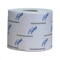 Бумага туалетная TERES 1 слойная, 54 м отбеленная макулатура