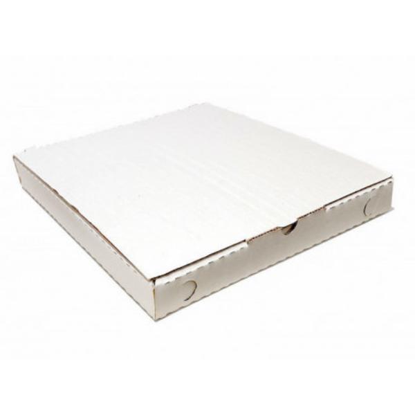 Коробка для пиццы 25 х 25 х 4 см гофрокартон, белая